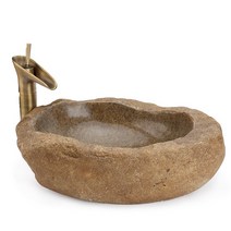 엔틱 돌 세면대 간이 수전 세면볼 인테리어 수전 탑볼, 55CM 이상
