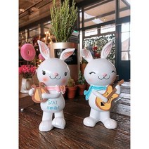 쇼핑아트 토끼 악기 인형 2P(9596) (7)