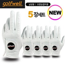골프웰 골프웰 남성 천연 양피 골프장갑 5장 1세트(GW-GV01), 23(5장1세트)