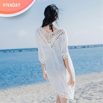 V6075 VIVA-I50 비치커버업 바캉스 롱 비치원피스 여름원피스/쉬폰원피스/롱원피스/봄원피스/반팔원피스/린넨원피스/점프수트/하객원피스/레드원피스/랩원피스