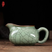 차탕기 무선포트 접이식전기포트 청자 페어 컵 얼음 금이 도자기 쿵푸 차 용품 차 주전자 페어 머그 페어, 06 주황색