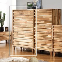 로쏘 로에트 원목 서랍장 5단 800, 아카시아