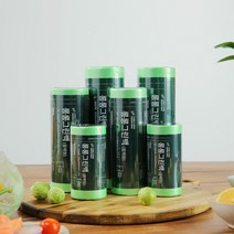 안상해 푸드백 위생 롤팩 롤백 일회용비닐 클린 야채봉투 보관 아이큐샵, 1세트