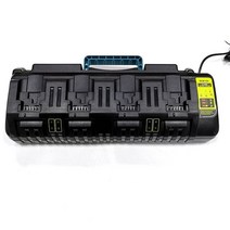 알수없음 HAEYON 디월트 DCB104 4구 배터리충전기 USB포트 10.8V 14.4V 18V 60V 배터리 통용형 충전기 호주 콘센트, 1개