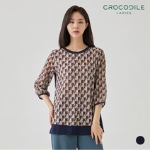 [크로커다일레이디] 프린트7부소매티셔츠_CL0FTS105