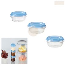 이케아 70ml 소형 플라스틱 반찬 통 3개입 소스 용기 밑반찬 그릇