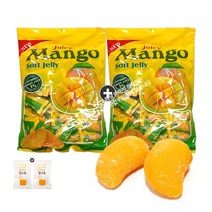 쥬시망고젤리 대용량 (800g) x 2봉 (+밀크츄 2개포함), 1set