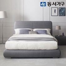 동서가구 홈즈 르망 퀸/킹 가죽 침대 프레임 HSY827-1, 아이보리