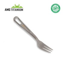 AMG티타늄 포크 디저트포크 티탄 캠핑용품 백패킹 등산용품 AMG TITANIUM, 1개