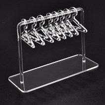 아크릴포디움 코트 행거 귀걸이 홀더 아크릴 디스플레이 스탠드 쇼케이스 탁상 투명 핸드메이드 폴리머 클레이 쥬얼리 랙, 5.New-03