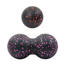 토구 트라택 트라텍 볼란스 마사지 볼 공 EPP 땅콩 바디 근막 이완 요가, 2PCS 레드