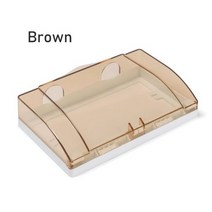 Supplies Waterproof 86 type Power Outlet Electric Plug Cover Socket Protector Double Sockets Switch, [03] Brown