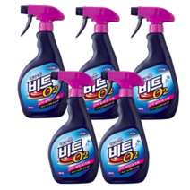 뿌리는 비트 O2 얼룩 제거제 스프레이 김치얼룩 찌든때 쥬스 500ml x5개