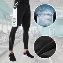 빅사이즈 남자 여름 투인원 반바지 레깅스 헬스 반바지