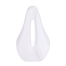 도로 자전거 안장 자전거 좌석 방수 사이클링 쿠션 전문 인체 공학적 두꺼운 폼 홀더 환기, 하얀색