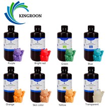 3D 프린터 KINGROON 500g 감광성 수지 LCD SLA 3D 프린터 405nm UV 수지 3D 인쇄 재료 KP6 모노광자 S광자 모노 소모품 호환, 빨간색, CN