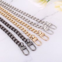 짱패브릭 명품스타일 120cm 크로스체인 가방끈, 실버