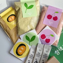 다식가루 녹차 호박 체리 가루 전통 다식만들기 다식틀 키트, 2구다식틀