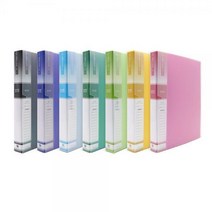 O링 클리어화일 A4 60매 파일철 부동산 문서파일 계약서 증권 서류 화일철 대용량, 하늘