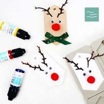 마타바 크리스마스 루돌프 타블렛 석고방향제 만들기 KIT 키..., 단품