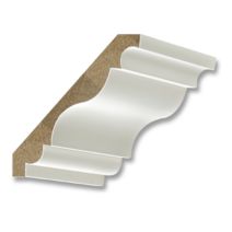 공간디피 라왕 집성목 몰딩 - 천정몰딩 (폭 150mm) C12, 하도백색(240cm)