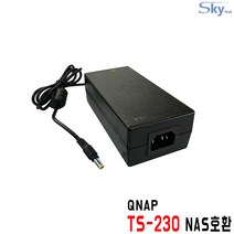 QNAP TS-230 NAS용 12V 5.417A호환 12V 6A 국산 어댑터, 4. 어댑터 +AC 각코드 1.8m