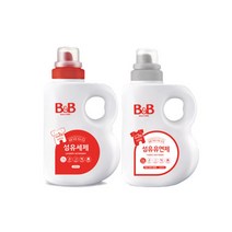 비앤비 섬유유연제 베르가못+섬유세제 (용기형) 유아 세제, 5세트