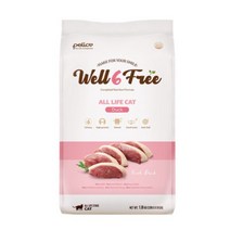 펠리코 웰식스프리 웨이트케어 캣 연어 고양이 사료 1.8kg / 5.6k 유기농 애묘사료 well6free 올하트, 올라이프 캣(오리) 5.6kg