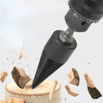 캠핑 숯불 장작 나무 패기 쪼개기 드릴 비트