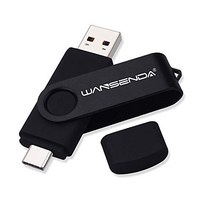 WANSENDA USB C 스틱 512GB USB 스틱 C형 메모리 스틱 OTG USB 3.0 듀얼 플래시 드라이브 태블릿 PC MacBook C형 Android 휴대전화용 2-in-1 메모리 스틱(512G 블랙) -12160, 자주색
