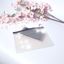 다용도 지퍼 휴대용 반투명 파우치