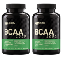 [Optimum Nutrition] 메가 사이즈 BCAA 1000 캡스 60 캡슐 2 SET, 1개, 기본