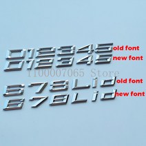 외제차 로고 글꼴 번호 편지 116i 118i 120i 125i 128i 130i 135i 140i BMW 1 시리즈 자동차 트렁크 네임 플레이트 스티커 용 ABS 엠블렘, [03] 120i, [01] glossy black(new)