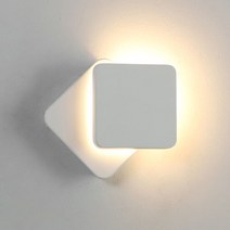 LED 폴링 벽등 8W 원형 사각 실내 무드등 인테리어 카페 조명, LED 폴링 사각 (화이트)