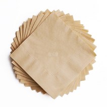 진양제지 칵테일 무지 냅킨(브라운/화이트/감사), 브라운 8000매, 1개