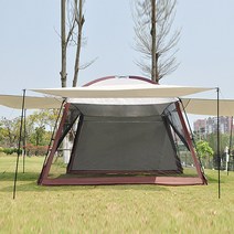 메이리앤 타프스크린 캠핑 타프 하우스 모기장 텐트, 1개, 텐트 풀세트