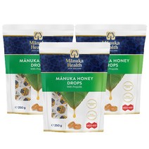 Manuka Health MGO400+ Manuka Honey Propolis 마누카헬스 MGO400+ 마누카 허니 드롭 프로폴리스 캔디 250g 3팩
