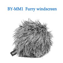 유튜브용마이크 먹방마이크 스탠딩마이크 boya by-mm1 전문 카디오이드 샷건 마이크 for iphone 안드로이드 스마트폰 pc canon nikon dslr 카메라 녹음, 양모 커버 2pcs