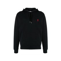 [명품]밀라코 23FW 아미 하트 로고 오가닉 후드 블랙 BFUSW200 BFUSW200730