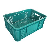 뉴플라스틱 운반상자 6호 운반 수납 플라스틱 바구니 사각 농수산물, 운반6호_그린, 1개