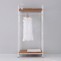 마켓비 SOPHIE 2단 선반행거, 라이트브라운