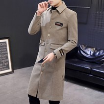 [Myshe]가을 겨울 남자 패션 모직코트 슬림핏 롱 코트 boy701FEI701DY01