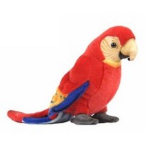 한사토이 금강앵무 Cute Scarlet Macaw 3741 봉제인형, 혼합색상