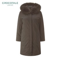 [크로커다일레이디] 폭스퍼 탈부착 야상형 구스다운