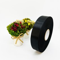 포장 리본 끈 제이제이리본 고밀도주자5mm 76컬러 (길이 45M 90M) 공단리본, 검정, 5mm(90M)