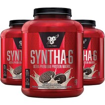 비에스엔 신타-6 프로틴 파우더 드링크 믹스 단백질 보충제 쿠키&크림, 3개, 2.27kg