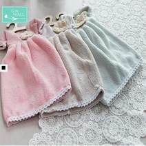 핸드타올 원피스모양 손닦이타올 귀여운타올 주방수건, 민트