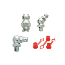 독일 제조 강철 구리스니플 M6 M8 R1/8 M10 (DIN3402), M10-45도, 1개
