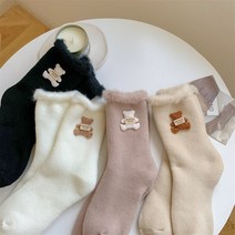 양털양말 캐시미어 여성양말 두꺼운 겨울양말 크리스마스양말