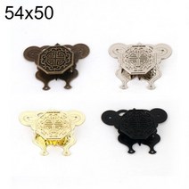 앞장식 소품나비장면판 팔각, 흑색